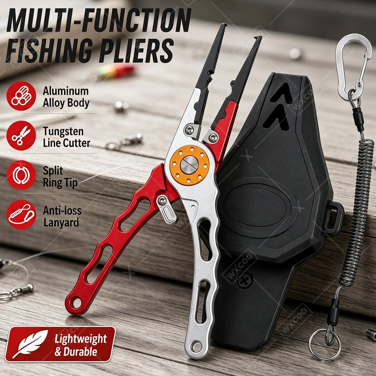 كماشة WXCOO لفتح الحلقات المقس - مراجعة Fishing Hook Remover وسعره