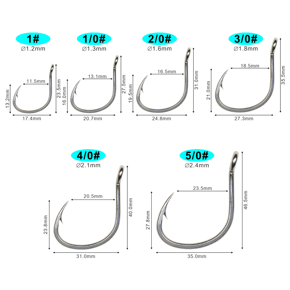 ICERIO 10 قطعة ماتي القصدير طل - مراجعة Fishing Hook Circle وسعره