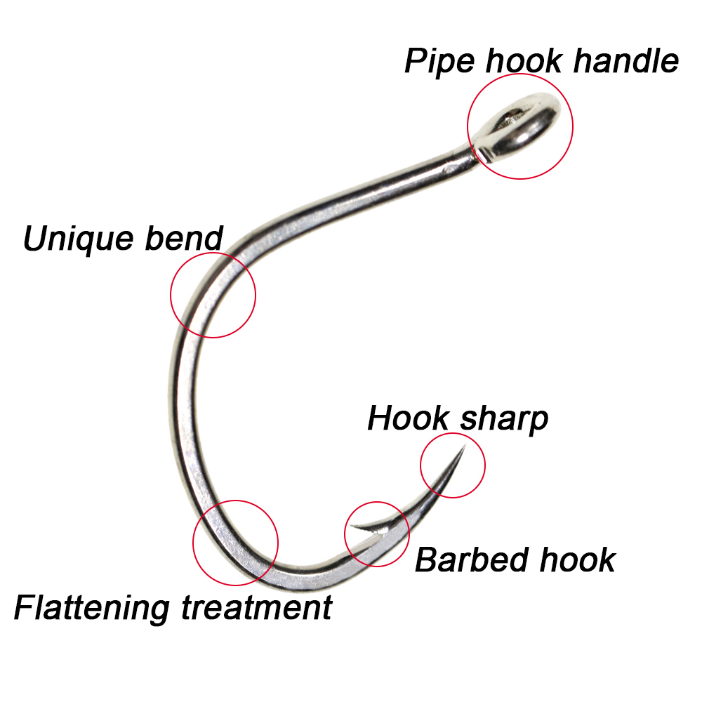 ICERIO 10 قطعة ماتي القصدير طل - مراجعة Fishing Hook Circle وسعره